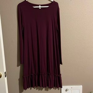 Long sleeve dress with pockets